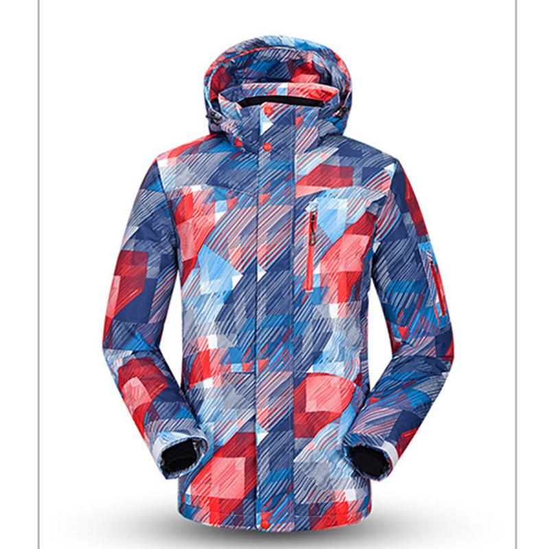 Men's Winter Ski Jackets Outdoor Warm Windproof Waterproof Snowboarding Jacket Hooded Mountain Coat Skiing Jacket for Male