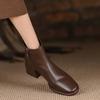 Fashion Women Ankle Boots Thick Heels Short Boot Fashion Winter Shoes Women Ins Autumn Daily Office Lady Footwear Size 35-40