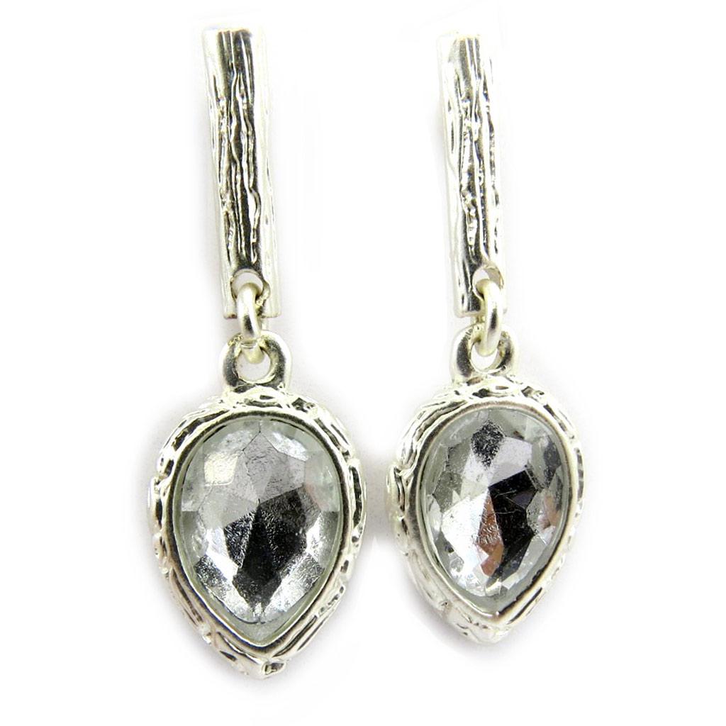 Dolce Vita [G8462] - White 'Illuminations' Designer Earrings