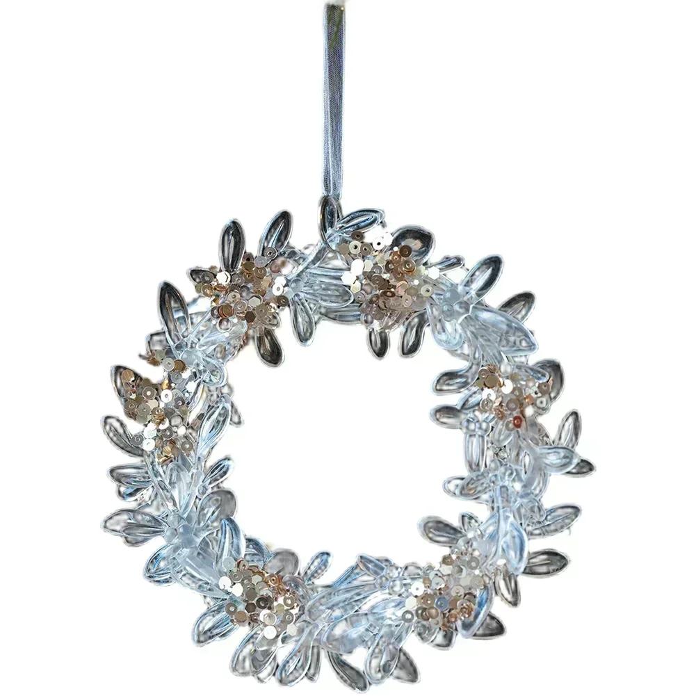 Christmas Pendant Acrylic Decorations Assorted Decorative Shapes Contemporary Style Lightweight Acrylic Material