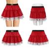 Kobiety błyszczące cekiny Boże Narodzenie Santa Spódnica Elastyczny pas Tutu Cosplay Fancy Dress
