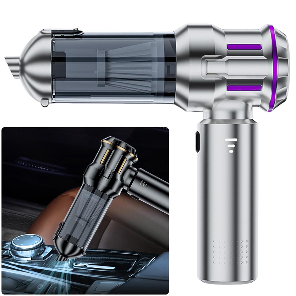 2025 New 16000PA Wireless Car Vacuum Cleaner Powerful Cleaning Machine Car Accessories Home Auto Mini Portable Cordless Cleaner Strong Suction