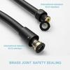 2m Black PVC Silicone Shower Head Hose Flexible Hose High Pressure Water Strong Multilayer Plumbing Bathroom Accessories Mass Air Flow 3