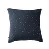 Taie d'oreiller Gaze de Coton 60 x 60 cm Gaia Chic Bleu minuit