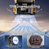 Mobile Phone Cooler with Magnetic Battery Wireless Charging Cooling Fan Frozen Coolers Radiator for IPhone Android Gaming