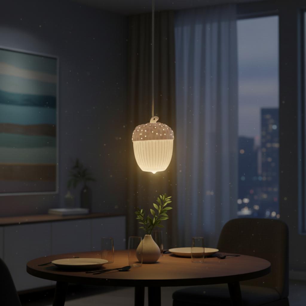 LED acorn lantern white light decoration for LED tealight