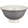 Nishikai Toki Hasami-yaki Tea Bowl Rice Large Black Approximately 13cm Larger Made Japan 74000