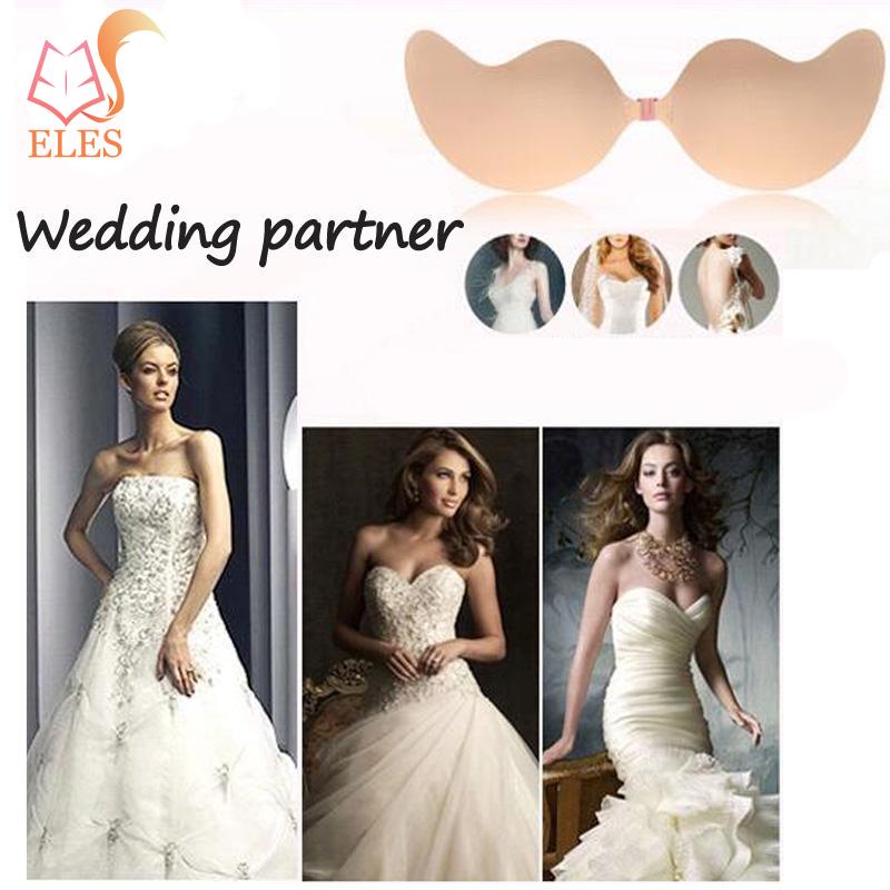 Women Invisible Backless Bra Front Closure Underwear Seamless Strapless Push Up Bra Lingerie