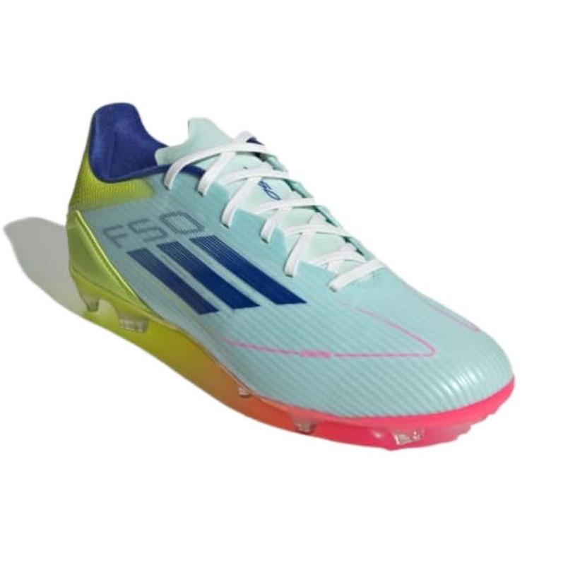 Adidas F50 League FG Stellar Icon Pack Unisexové Kopačky Téměř modrá Poloprůsvitná modrá Polosolární žlutá IH0191