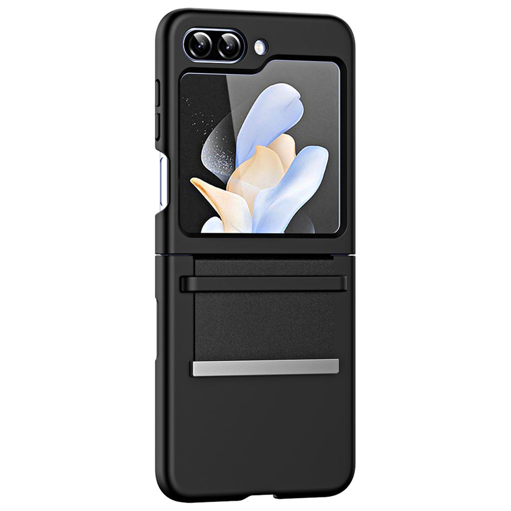 For Samsung Galaxy Z Flip6 5G/Z Flip5 5G Hard PC Phone Case Retractable Strap Hinge Protection Phone Cover