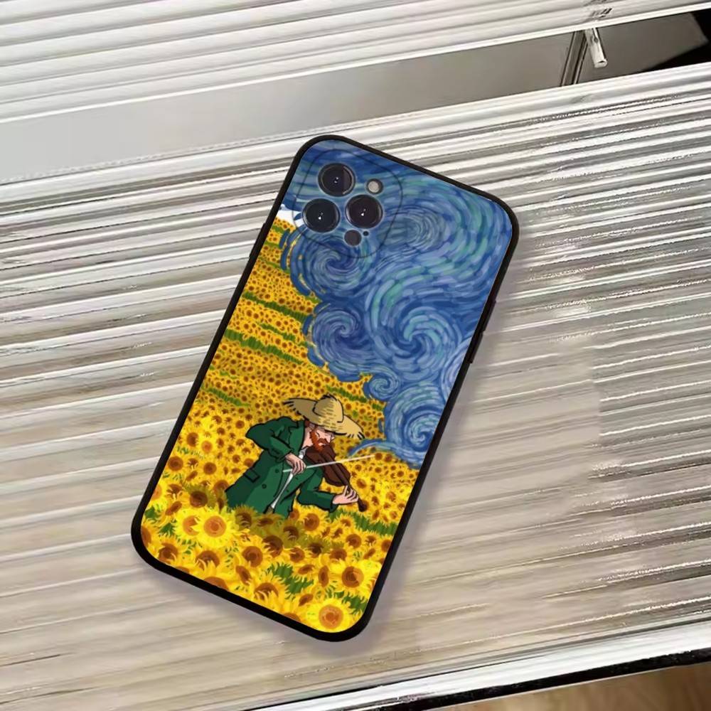 R-Renaissance art Painting Phone Case For iPhone 17,16,15,14,13,12,11 Plus,Pro Max,XS,Soft Black Cover
