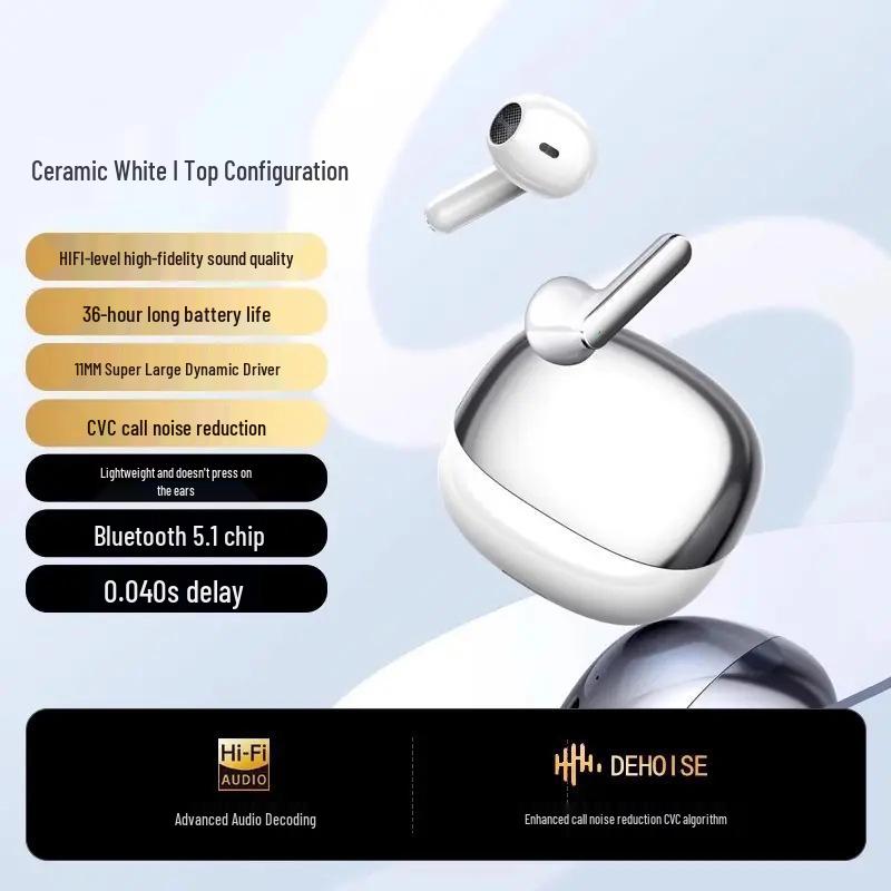 

Universal Bluetooth Semi-In-Ear Sports Headphones with Noise Reduction and Long Battery Life (2025 Edition)