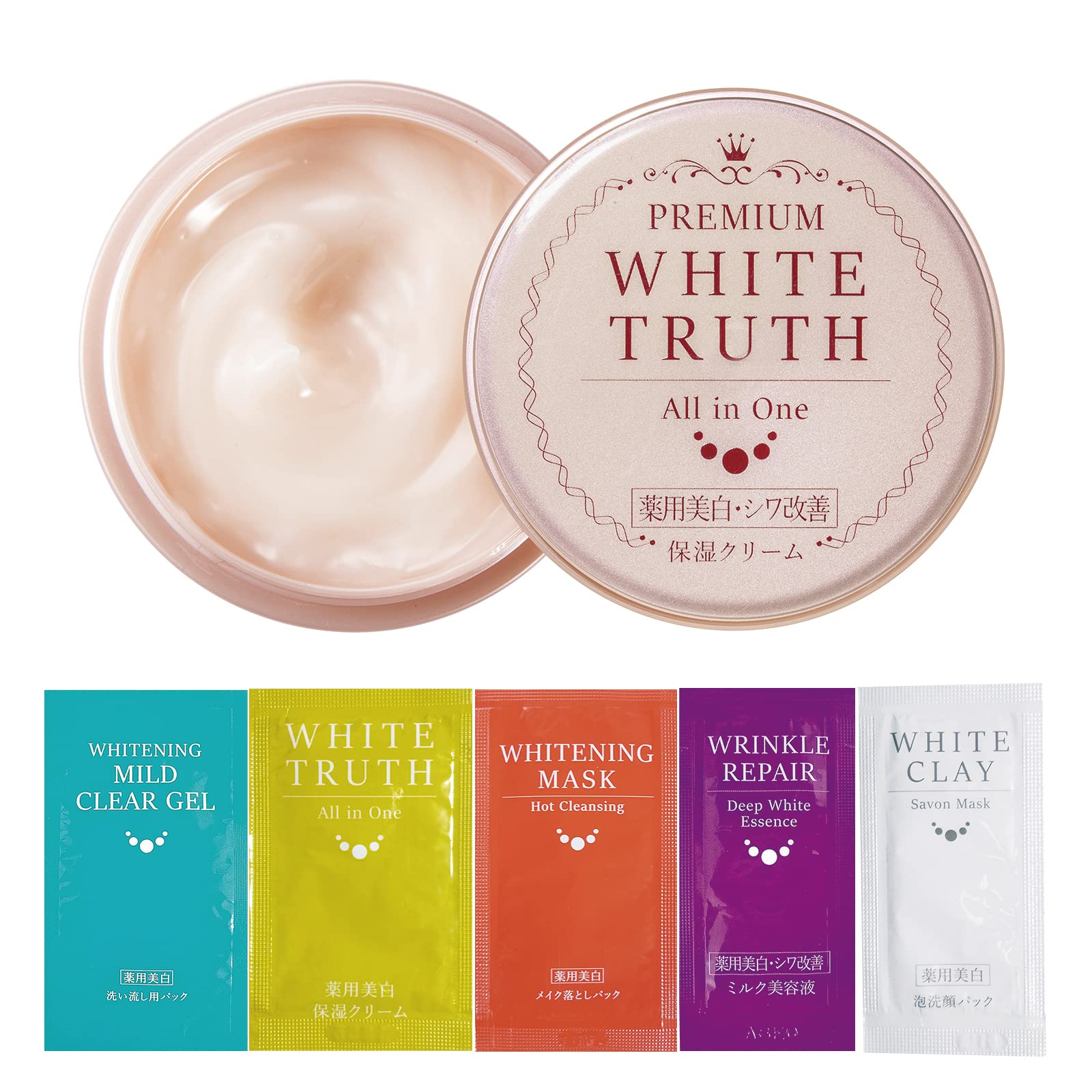

Highly Moisturizing Cream Trial Pouch Lusoil Premium White Truth Medicated Whitening Improves Dark Spots and Contains Suitable for Men All-in-One