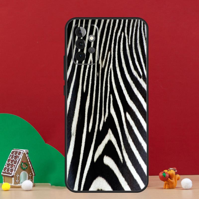 Zebra Skin Print Case For Samsung Galaxy A17 A06 A16 A56 A36 A54 A34 A14 A52 A32 A13 A23 A33 A53 A15 A35 A55