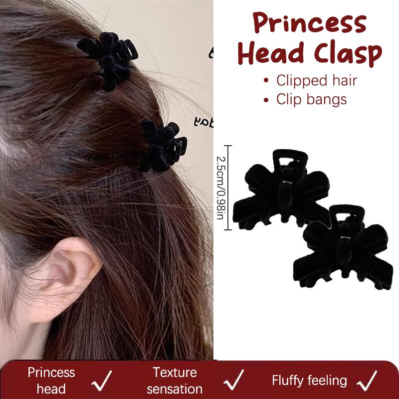 10 Paare Roter Samt Haarspange Schleife Kleine Haarspange Damen Haarspange Haarnadeln Mädchen Haar-Krabbe Valentinstag Geschenk