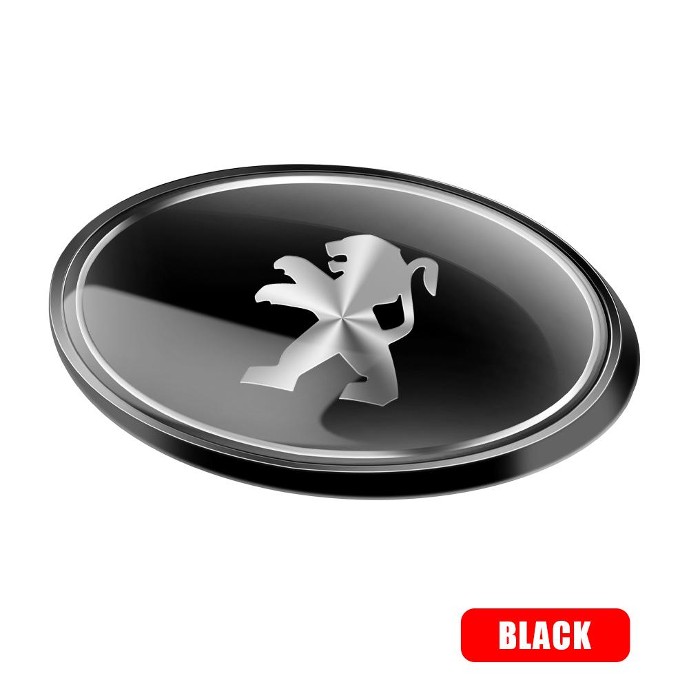

2026 Hot Car Sticker 2pcs Aluminium 3D Auto Badge Trunk Body Rear Decoration Sticker Car Accessories For PEUGEOT 107 206 207 208 For PEUGEOT