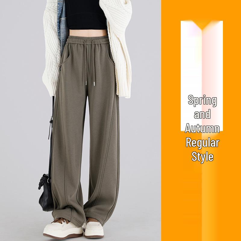 

Women s 2024 Slim-Fit Wide-Leg Pants: Popular Spring & Autumn Casual Sports Style. XL