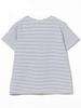 LIFE STORE by BEAMS TEE ORCIVAL Striped Crew Neck BMING S/S T-Shirt, Women's, White/Blue