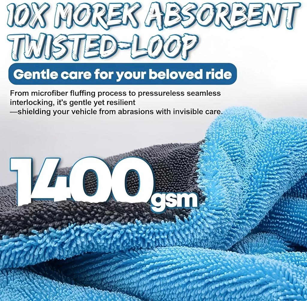 Microfiber Car Wash Towel Large Car Quick Drying Cloth Super Absorbent Car Window Cleaning Towel Car Detailing Rags
