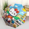 1pc Hello Kitty Automatic Opening/Closing Umbrella with Foldable Design, 8-Rib Iron Frame, Outdoor Umbrella, Ideal Gift for Fans, Travelers, Daily Use