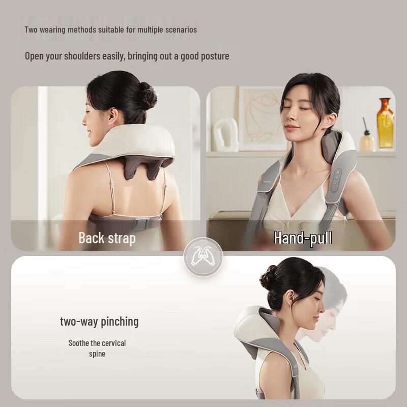 Aux Cervical Shoulder Neck Massager Shawl CN Plug (adapter Included)