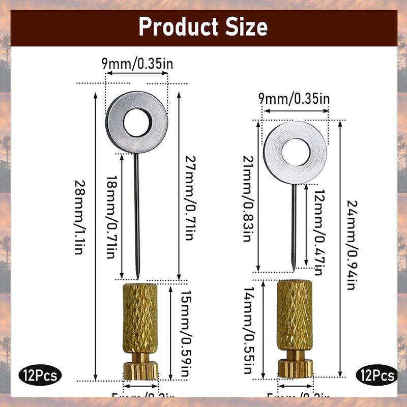 2025 Trend 24PCS Leather Suture Positioning Needle, Handmade DIY Leather Positioning Pins Leather Located Needles Tools