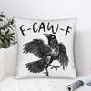 F Caw F Square Pillow Cases  Cushion Covers Vintage Zipper Decorative Pillowcase for Home 4545cm