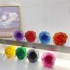 Clear Acrylic Rose Clutch Ladies Evening Bags for Women Handbag Candy Color Flower Shaped Shoulder Crossbody Bag Wedding Purse