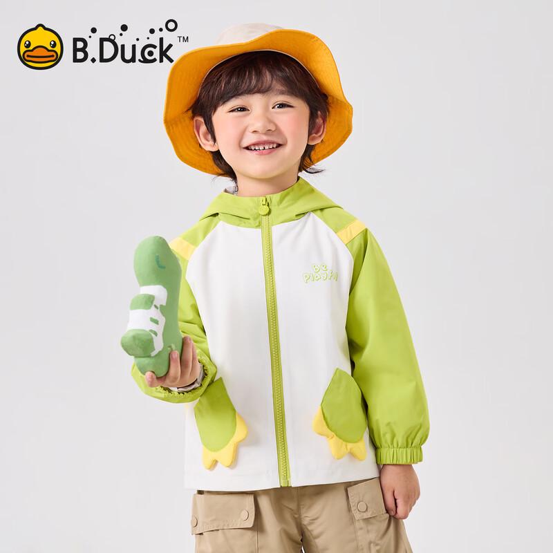 B.Duck Boys' 3-Proof Outdoor Hooded Jacket