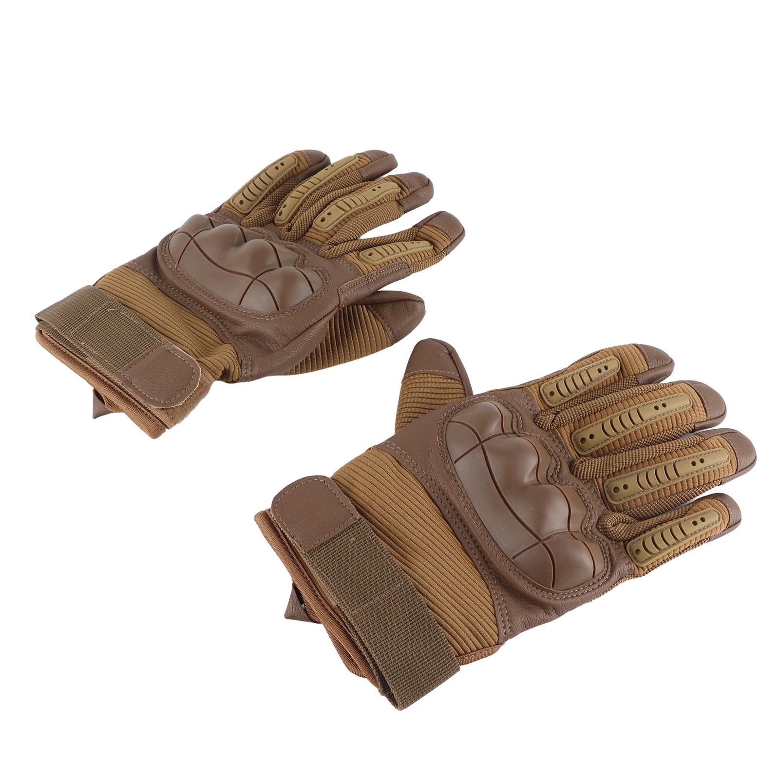 

Мотоперчатки Жорсткі Кісточки Дихаючі Хороший Захват Антиковзкі Повнопалі Перчатки для Мотоспорту для Лісозаготівлі Важкі коричневий