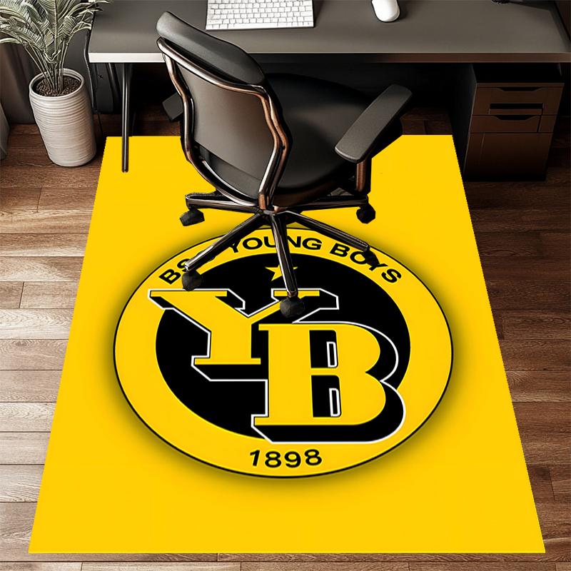 BSC YOUNG BOYS Polyester Carpet, Soft Indoor Mat for Office Chair, Living Room, Computer Desk - Decorative Home Office Rug Design