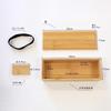 Manyo Japanese Smoked Bamboo Slim Bento Box Made in Japan Wooden Lunch Box 57-032A