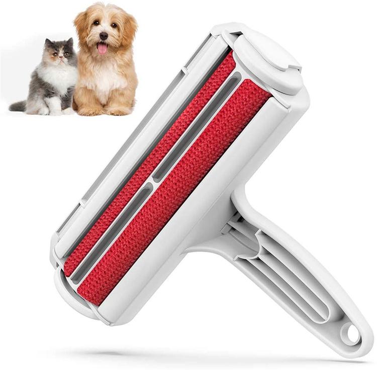 Self-Cleaning Reusable Dog Cat Hair Remover Roller Pet Hair Remover Roller Lint Cleaning Brush Sofa Clothes Lint синий