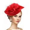 Cappelli da Festa del Tè 3D Grande Fiore Rosa Fascinator Eleganti Fascinator Floreali Cappello Grande Fiore