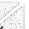 2pcs 300mm Length Chart Drawing Triangle Ruler Boat Architectural Stationery  Architectural Use