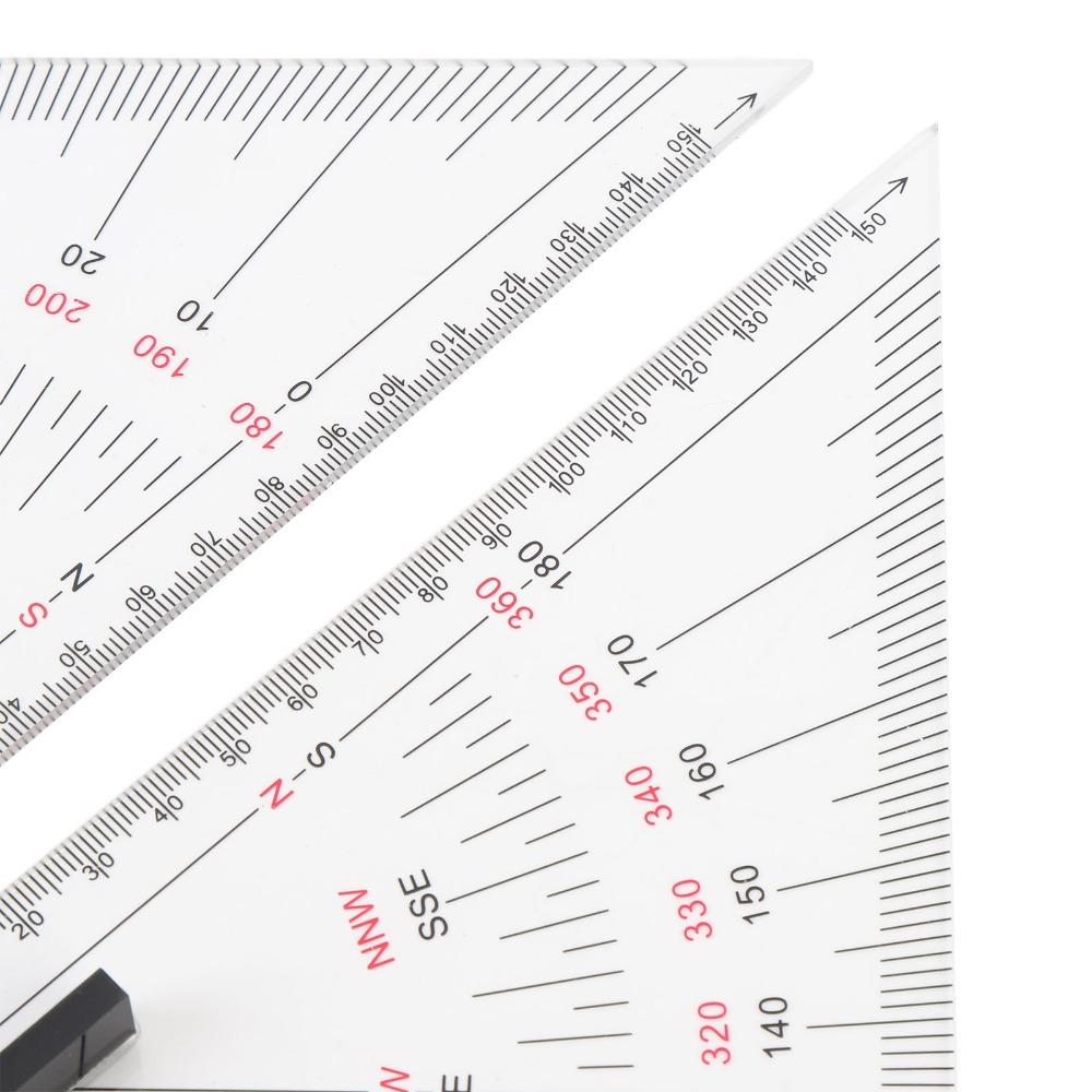 2pcs 300mm Length Chart Drawing Triangle Ruler Boat Architectural Stationery  Architectural Use
