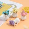 1:12 Dollhouse Miniature Flowers Fairy Garden Ornament Potted Plant Flowers Pot