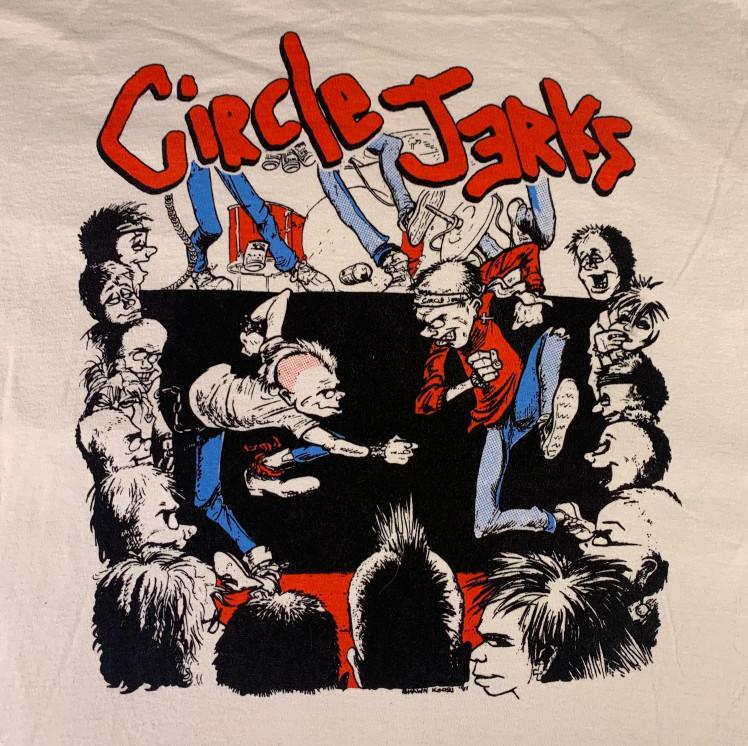 

Vintage Circle Jerks World Tour 85s 86s Cotton White Full Size Shirt AG292 Unisex T-Shirt XXL