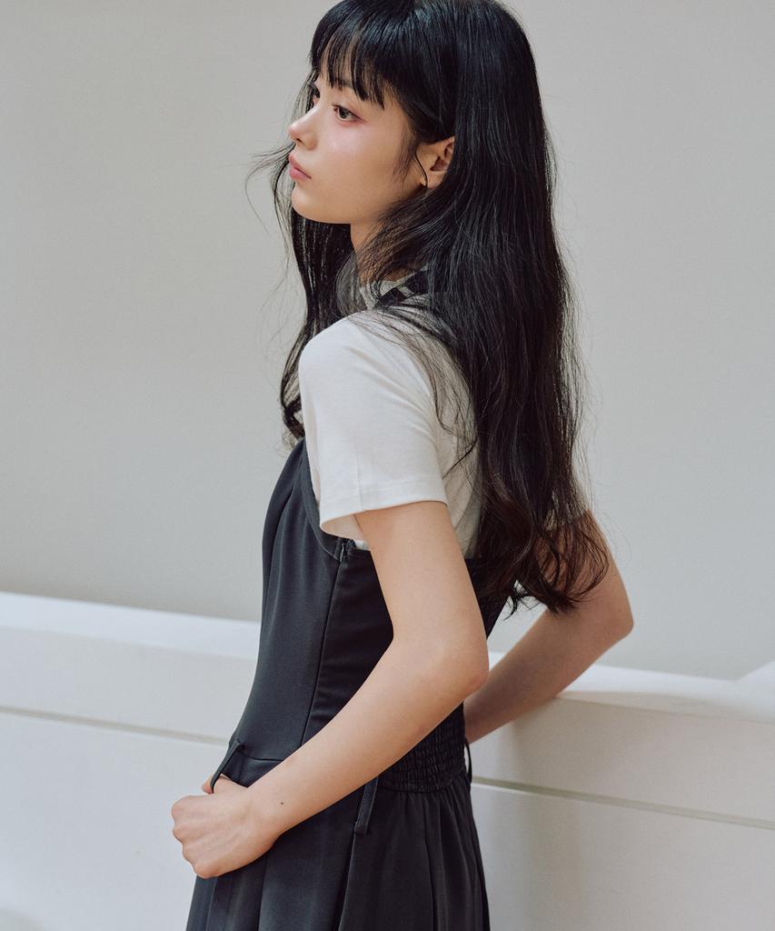 Zero Planet Darling Bustier Pleated Mini Dress [Charcoal]