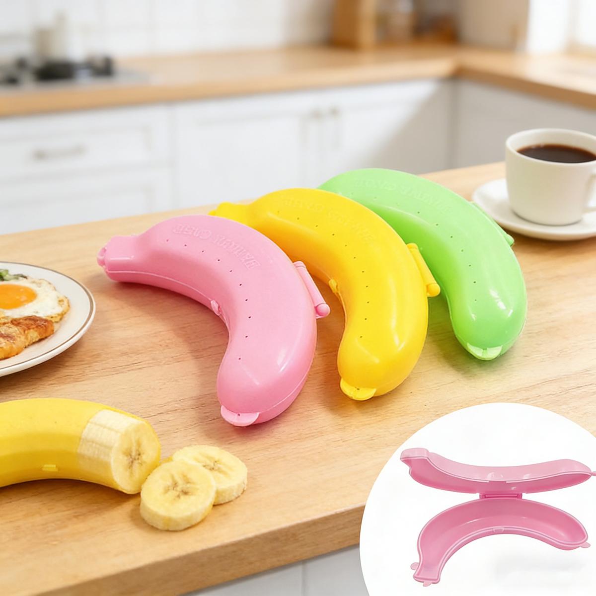 Kitchen Goods-Yulin-002 Banana Storage Box For Outdoor Travel Cute Case Protector Container Trip Lunch Fruit Storage Holder