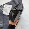 1 Stück Denim Patchwork PU Unterarm Wickel Damen Schultertasche mit Schnalle