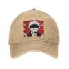 Satoru Gojo Anime Jujutsu Kaisen Baseballkappen Denim Hüte Verstellbare Kappe Streetwear Baseball Cowboyhut für Unisex Damen