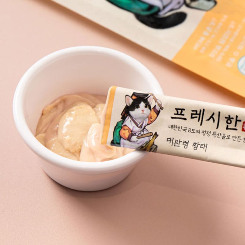 [Pet] Whistle Fresh Sticks 4Pcs Daegwallyeong Dried Pollack