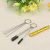 Airbrush Spray Gun Cleaning Repair Tool Stainless Steel Needle&Brush Set Ark