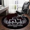 1pc Rammstein Army Symbol Round Carpet, Made of Polyester,Perfect for Decorating Office Chairs, Living Rooms,fplt196