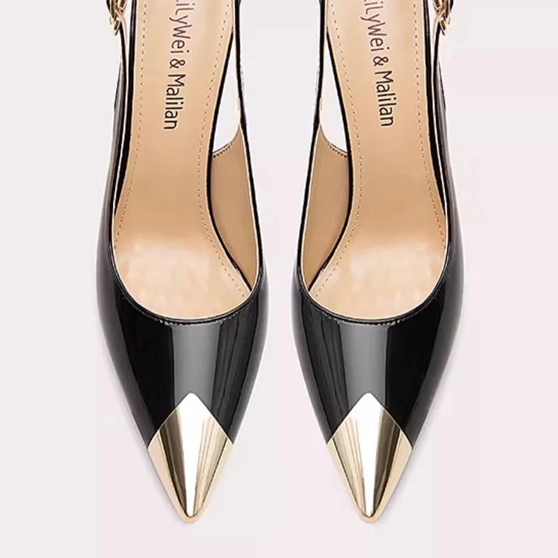 Mode Damen High Heel Sandalen Spitzschuhe Elegante Stilettos Schuhe Sexy Damen Pumps Mode 2025 Luxus Sommer Damenschuhe