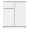 White Sideboard with Drawer 71 X 35 X 84 Cm Particleboard