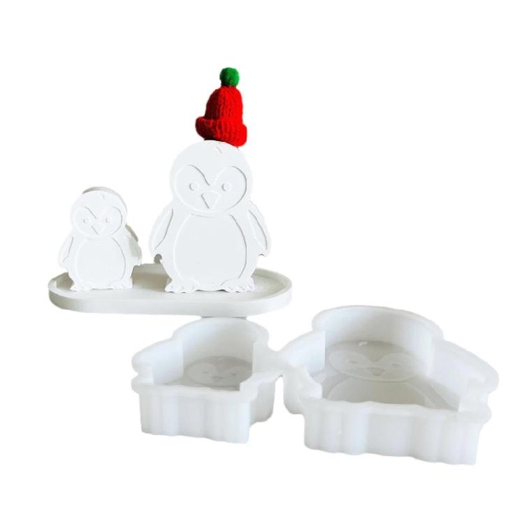 Lovely Designs Sturdy Silicone Mold for Candle and Soap Crafting Portable for Penguins Handmade Gifts and Ornaments