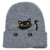 49MD Cartoon Hat Kitten Outdoor Activity School Teens Hat Multicolored Hat