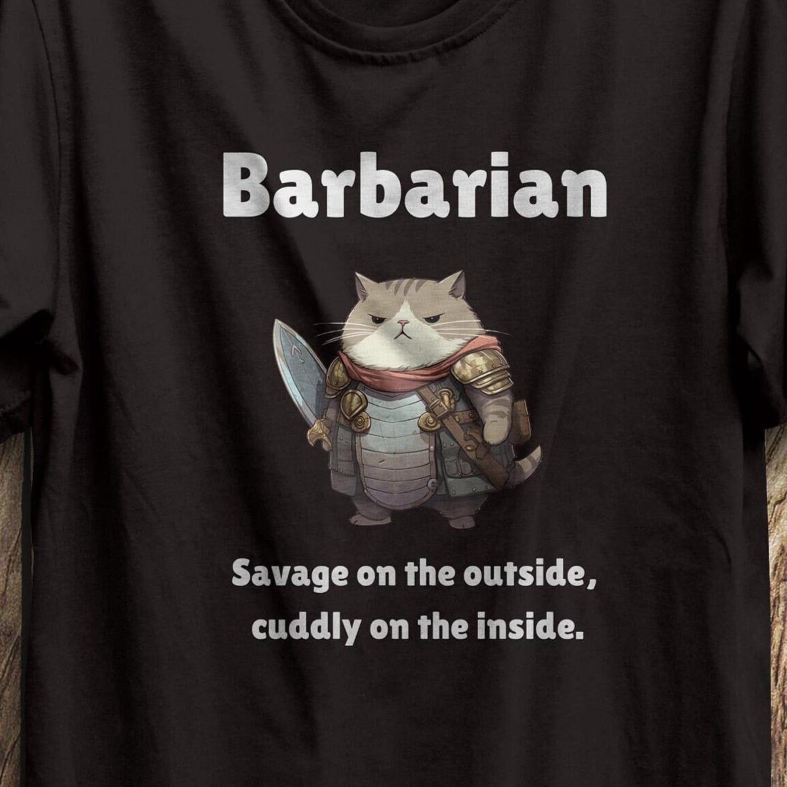 D&D Barbarian Funny T-Shirt: Dungeons and Dragons Unisex Tee S